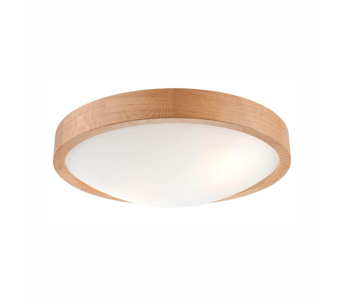 Stropní svítidlo OAK SLIM 2xE27/60W/230V dub ø 37 cm - FSC certifikováno