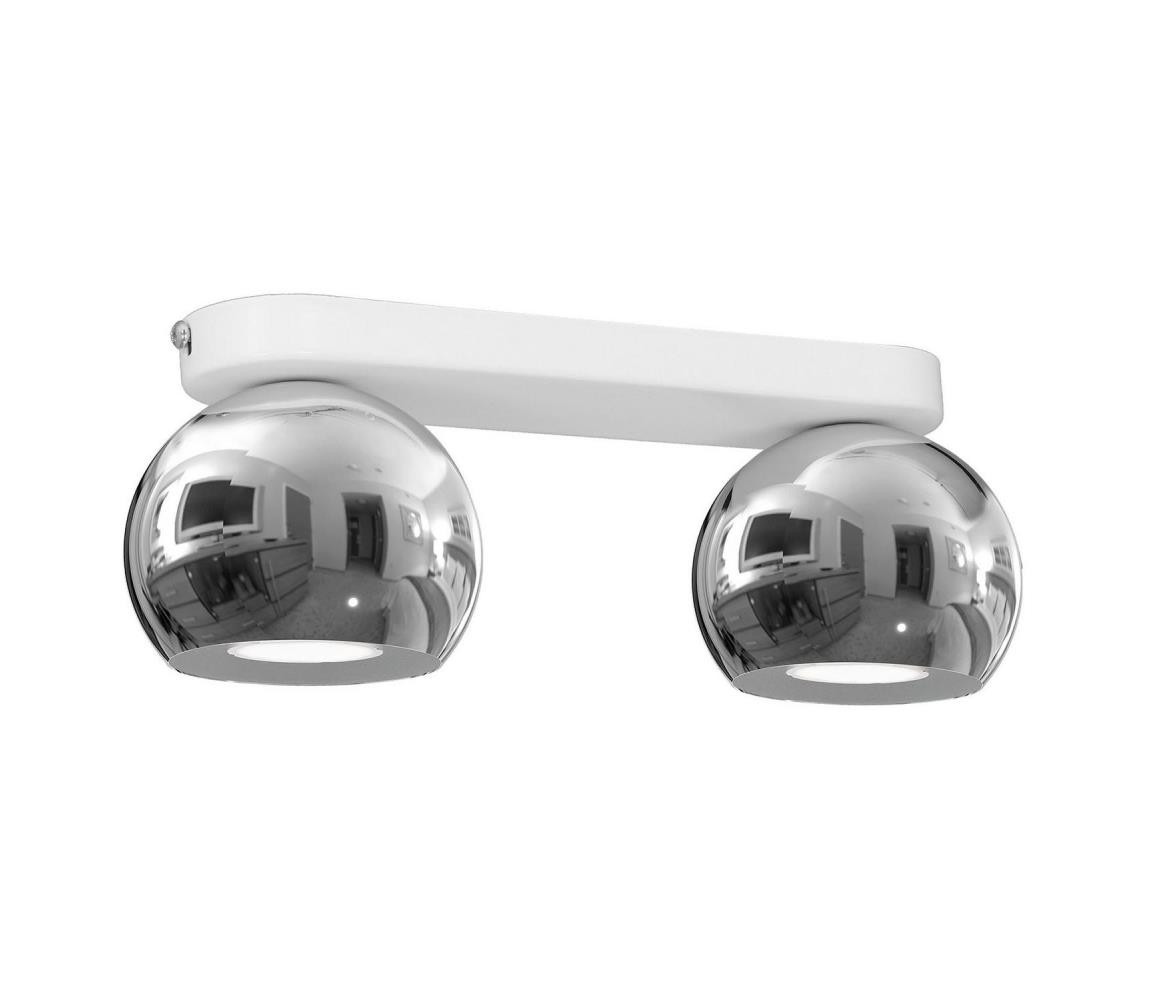Bodové svítidlo GALAXY 2xGU10/8W/230V bílá/lesklý chrom