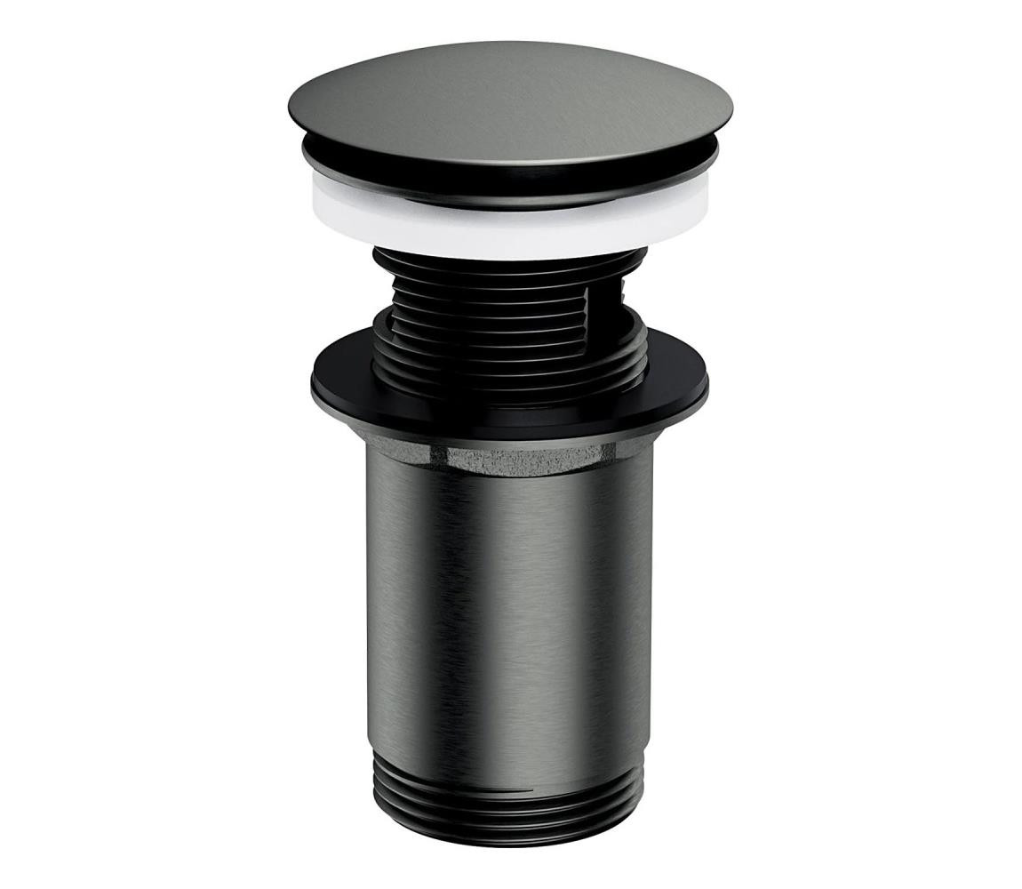 OMNIRES OMNIRES A706GR - Umyvadlová výpusť CLICK-CLACK pr. 6,6 cm kartáčovaný grafit