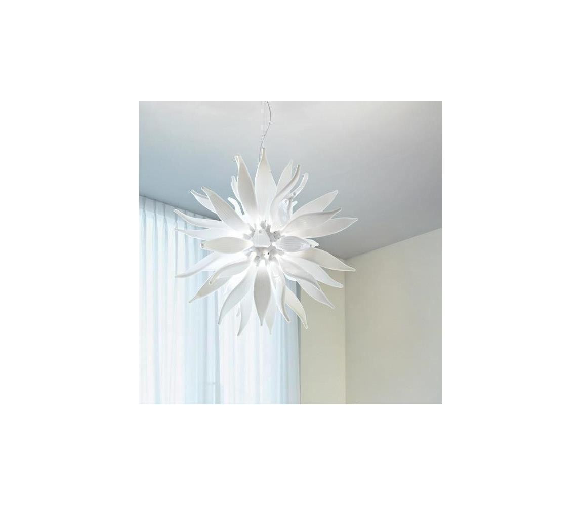 Ideal Lux Ideal Lux - LED Lustr na lanku LEAVES 12xG9/3W/230V pr. 80 cm bílá