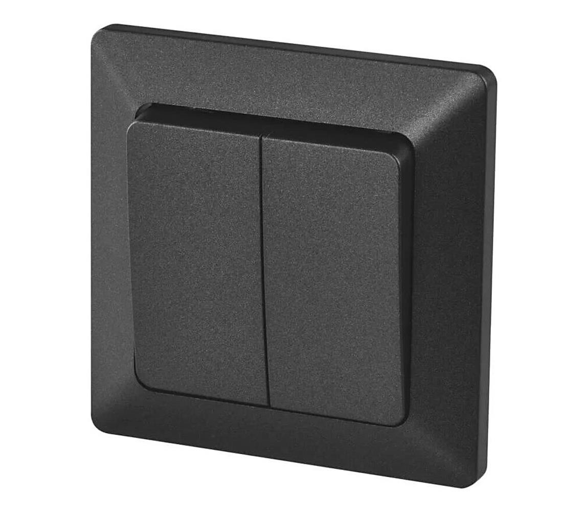 Spínač domovní sériový 250V/10A antracit