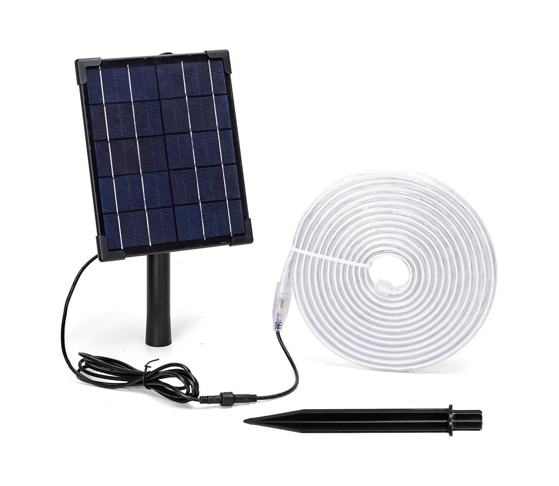B.V.  - LED RGB Stmívatelný solární pásek LED/5W/3,2V 7 m IP65 + DO