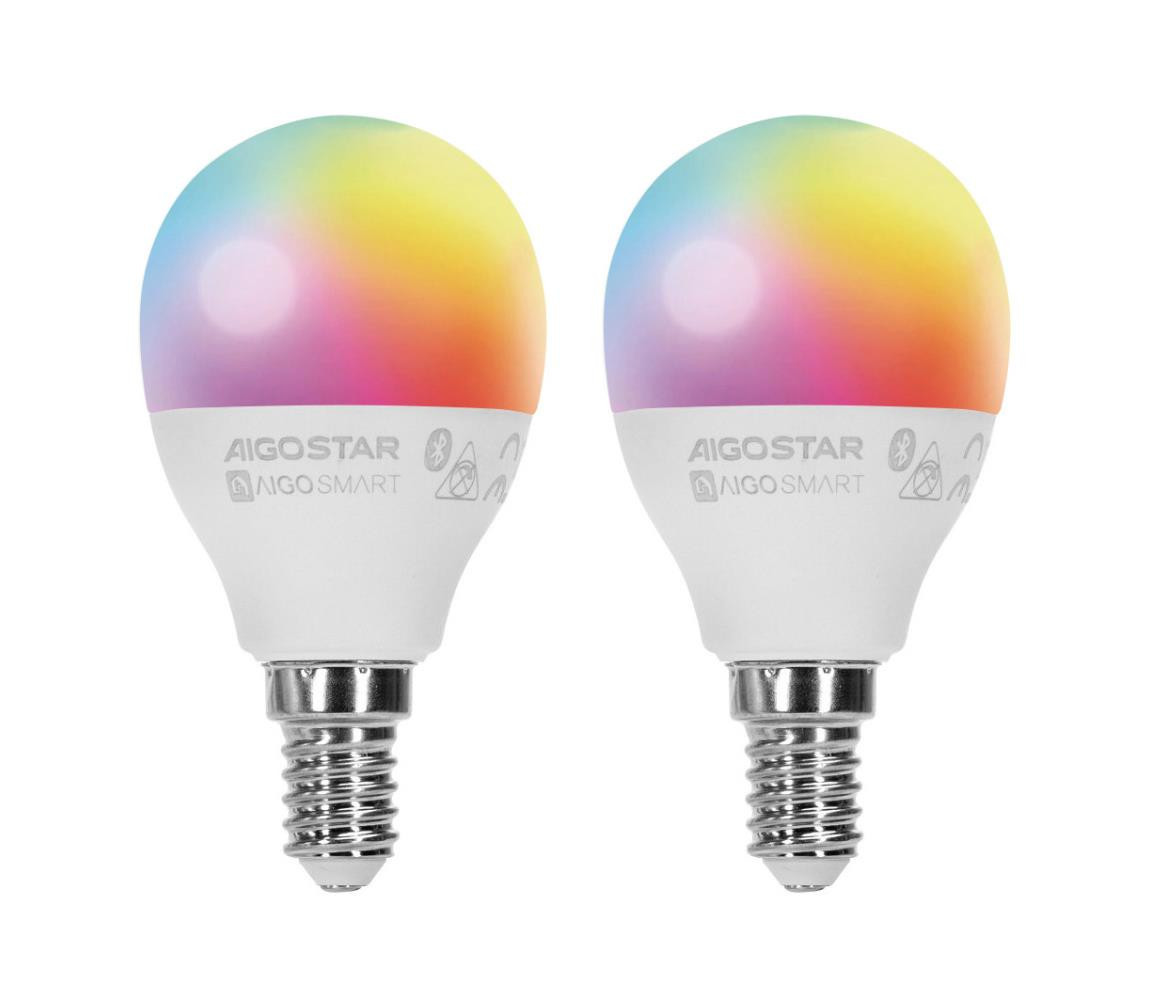 B.V. SADA 2x LED RGBW Stmív. žárovka MESH Smart E14/6,5W/230V 2700-6500K -