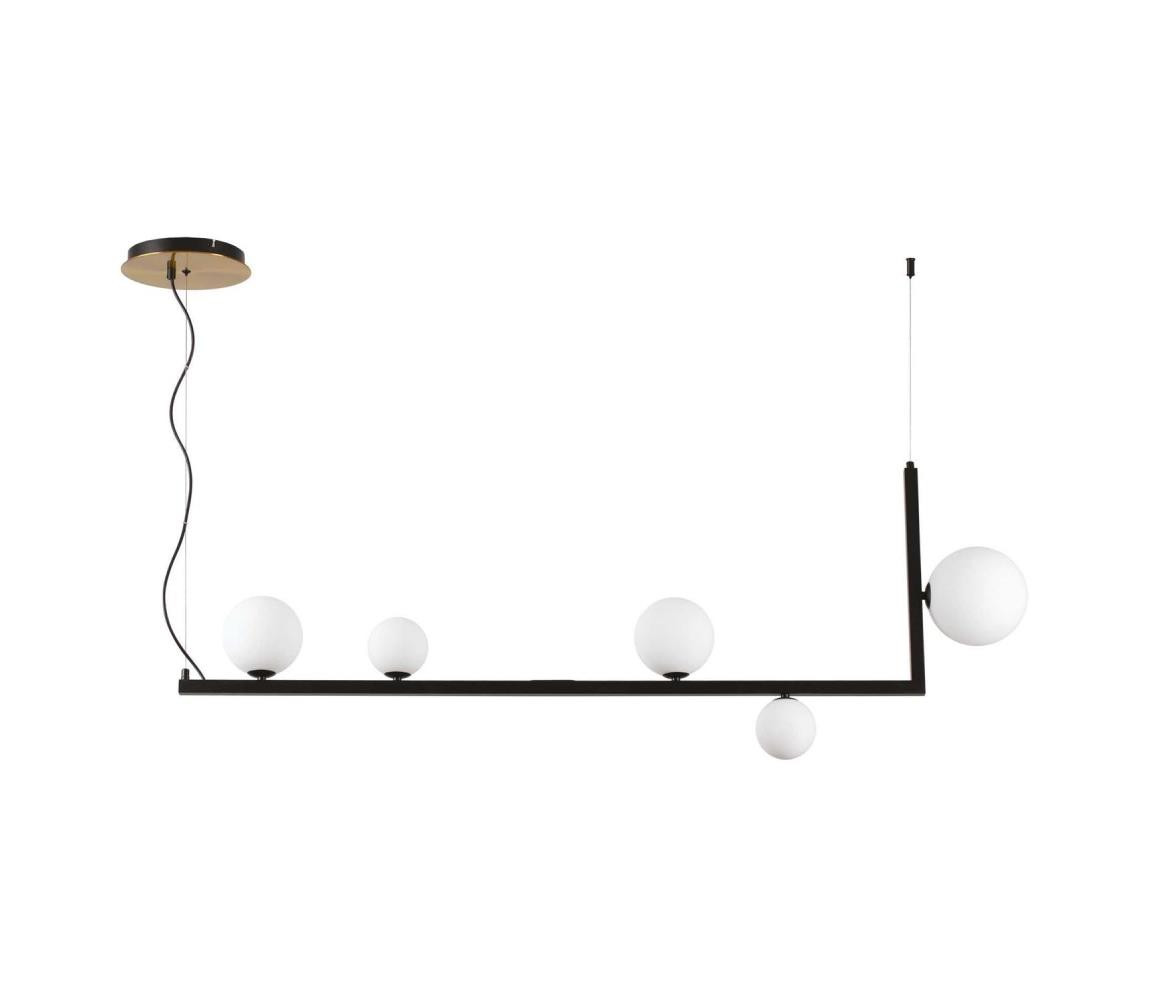 Ideal Lux Ideal Lux - LED Lustr na lanku BIRDS 5xG9/3W/230V černá/zlatá