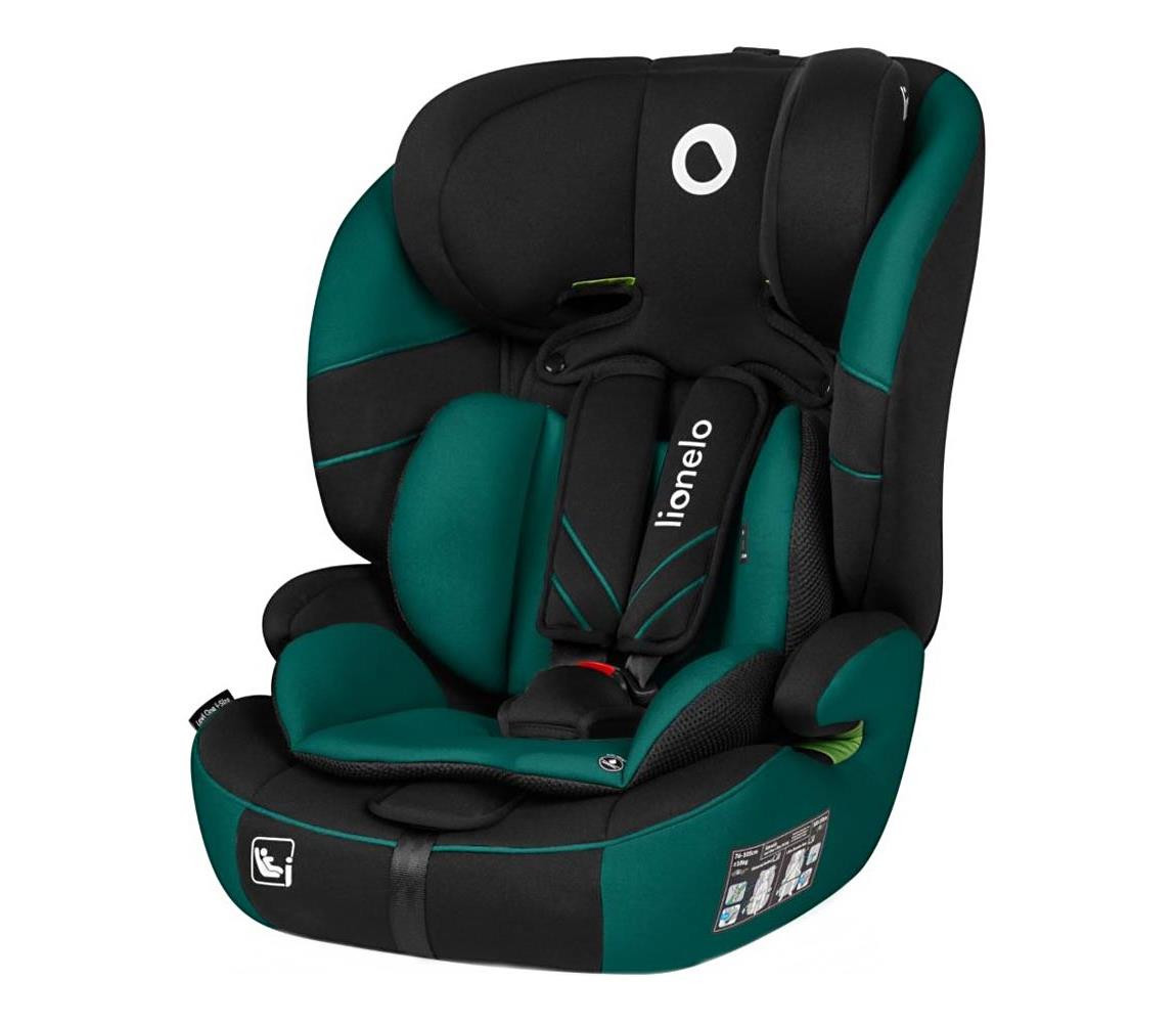 Lionelo Lionelo - Autosedačka LEVI ONE i-Size 76-150 cm černá/zelená