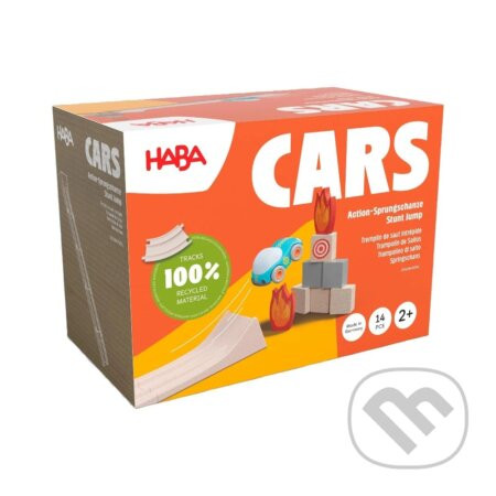 Kaskadérske auto s odrazovou rampou - Haba