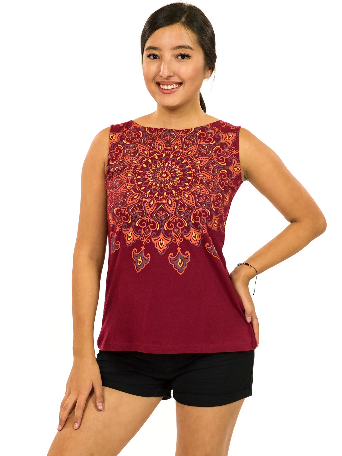 Himalife Tílko Sana - vínová Velikost: 3XL