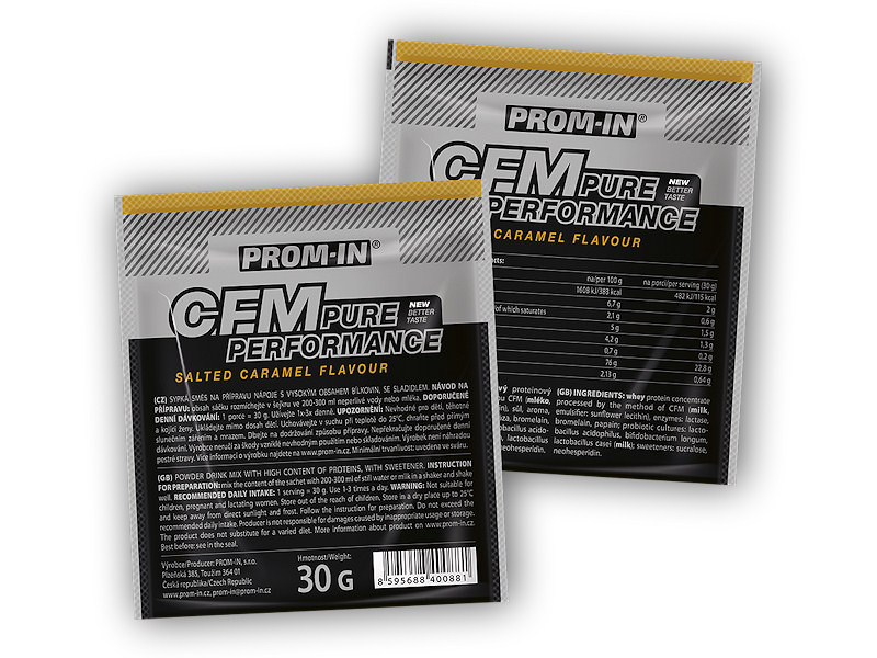 PROM-IN CFM Pure Performance 30g Varianta: slaný karamel