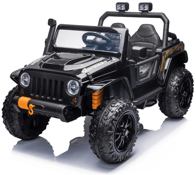 Mamido Mamido Elektrické autíčko Jeep 4Speed 4x45W černé