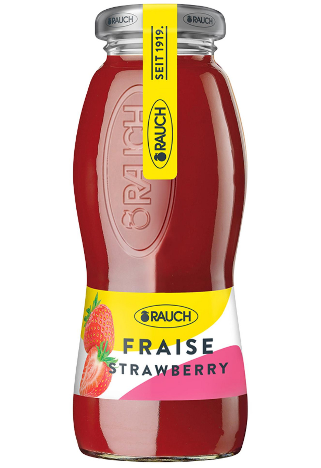 Džus Rauch - 40%, jahoda, sklo, 24x 0,2 l