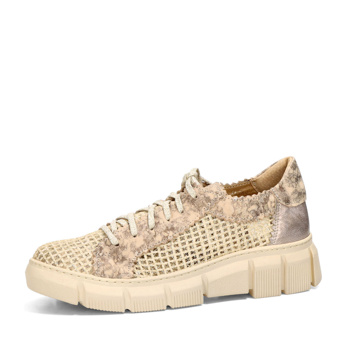 Maciejka dámské textilní tenisky - béžovo zlaté - 36