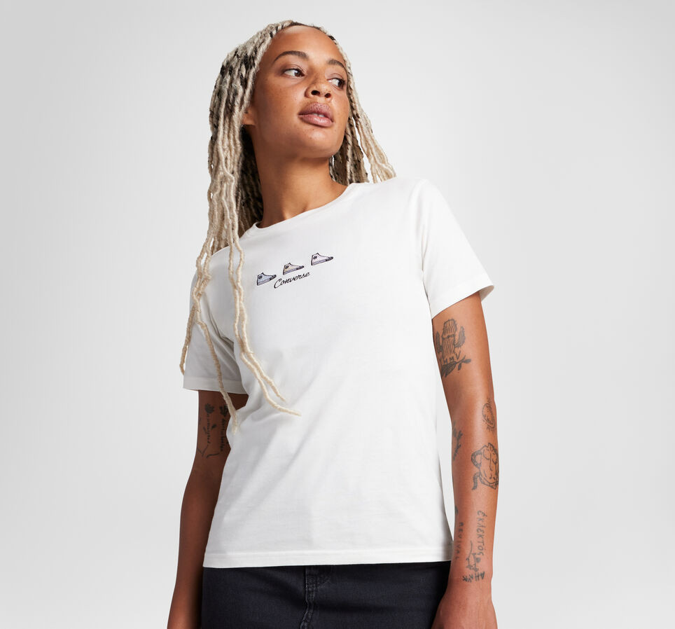 converse CHUCK TAYLOR GRAPHIC TEE Dámské tričko S 10027753-A01