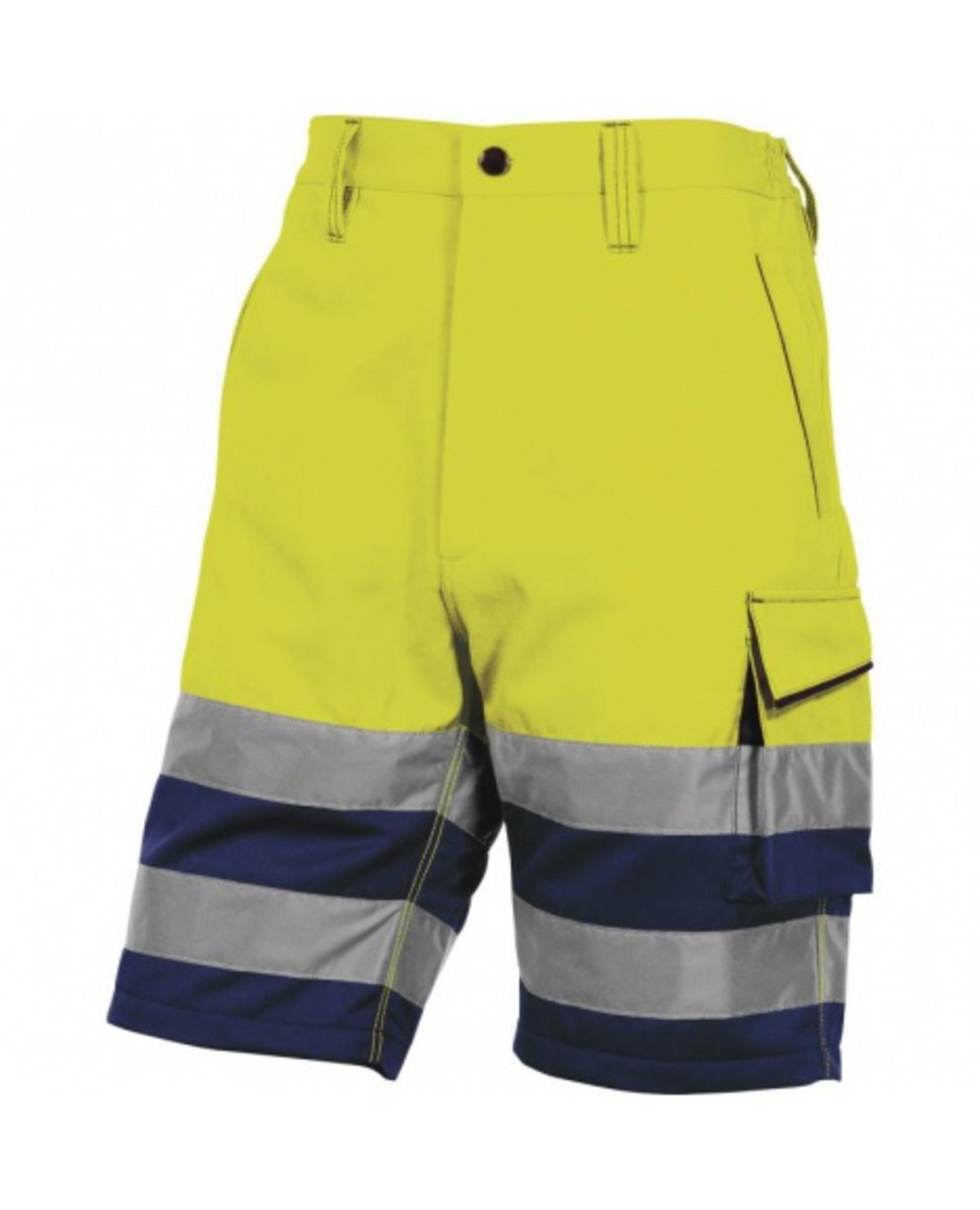 DeltaPlus PHBE2 Kraťasy reflexní žlutá/námořnická modrá 3XL 3XL