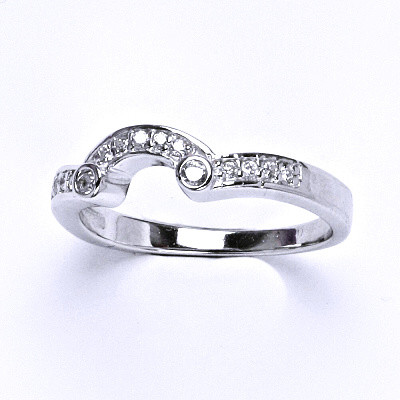 Stříbrný prsten, prsten ze stříbra, syntetický zirkon, váha 2,89 g, vel.57