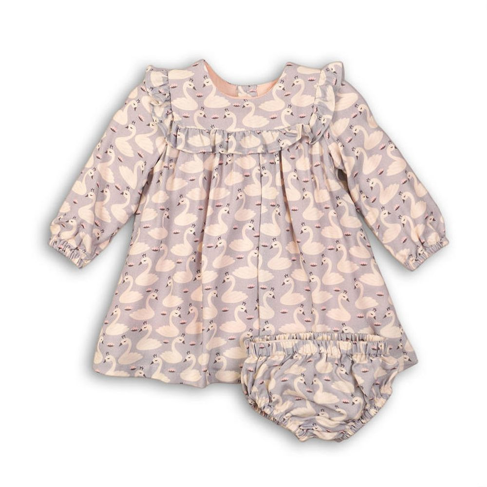 Šaty dívčí a kalhotky, Minoti, SWAN 4, holka - 80/86 | 12-18m