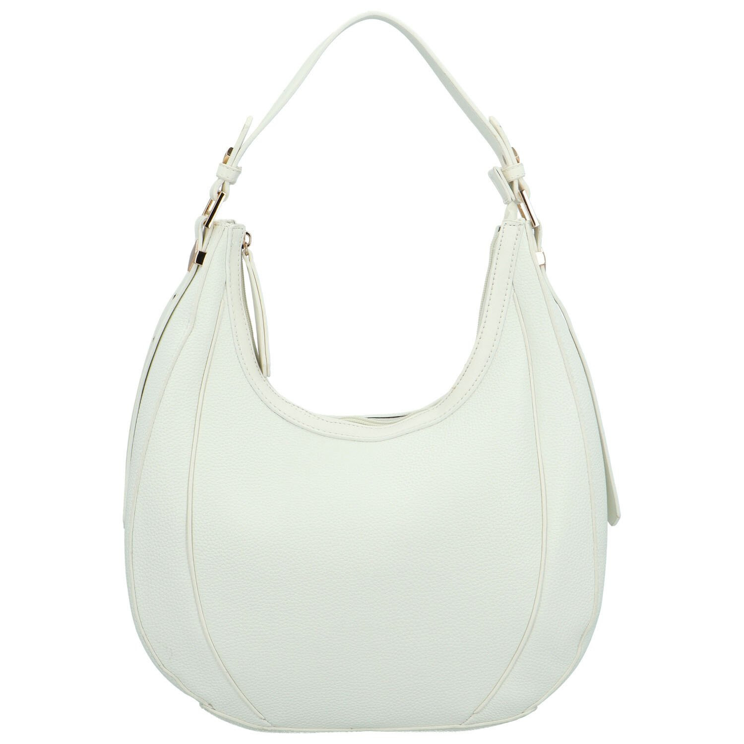 Módní dámská koženková kabelka na rameno Erlea, bílá