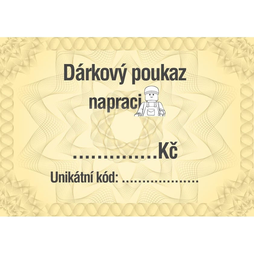 Dárkový poukaz Napraci.cz, 5000