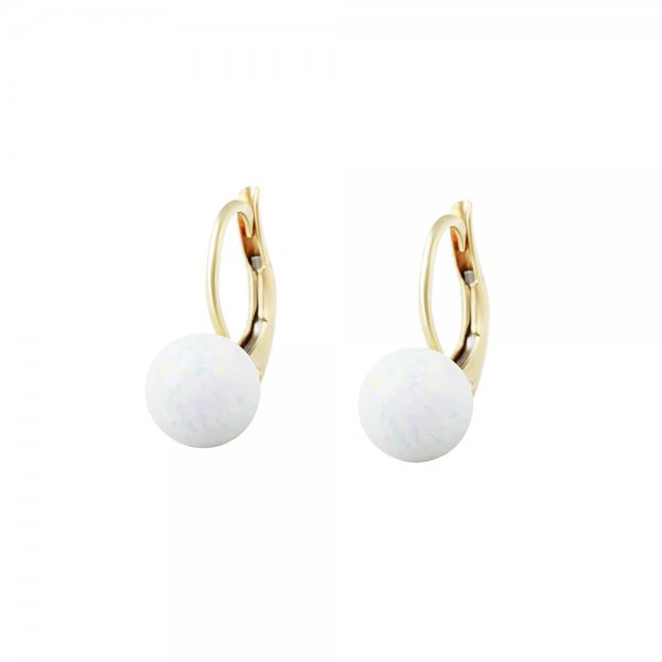 Náušnice se syntetickými opály 237-087-001508 1.90g