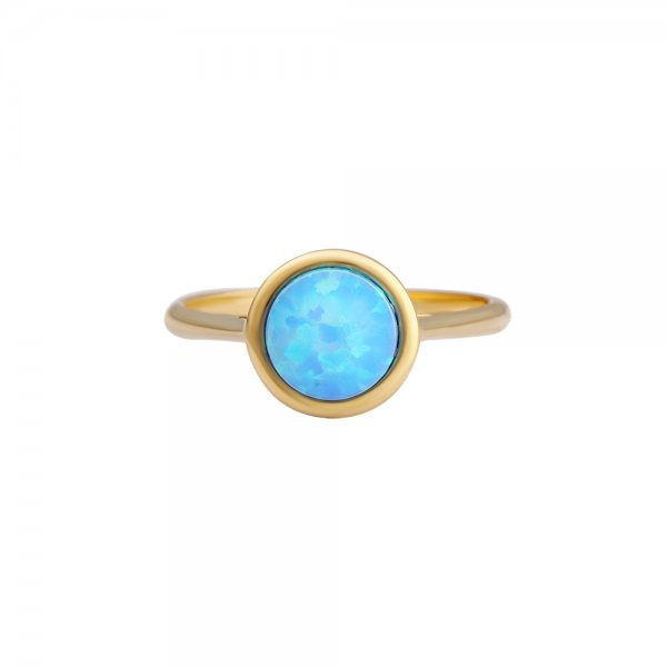 Prsten se syntetickými opály 227-087-1048 53-2.40g