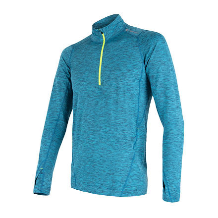 SENSOR MOTION pánské triko dl.rukáv zip modrá Velikost: M 8592837049007