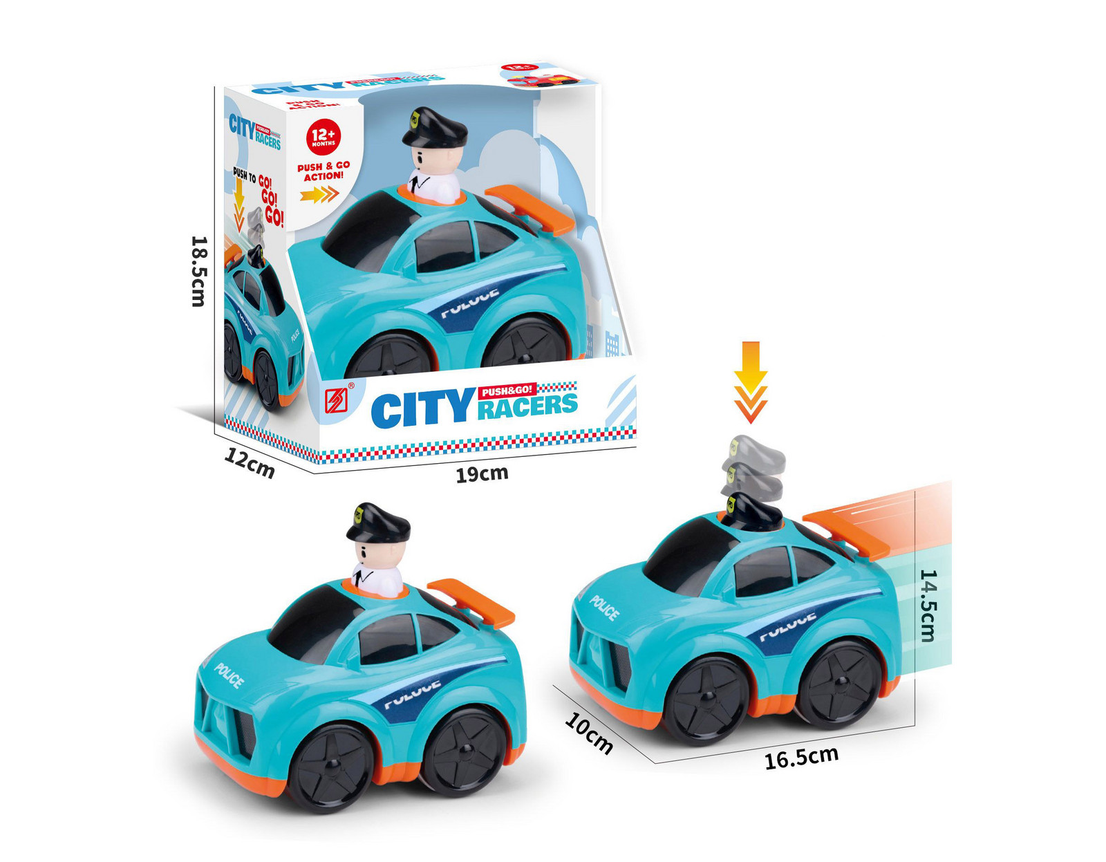 Auto policejní 16,5 cm