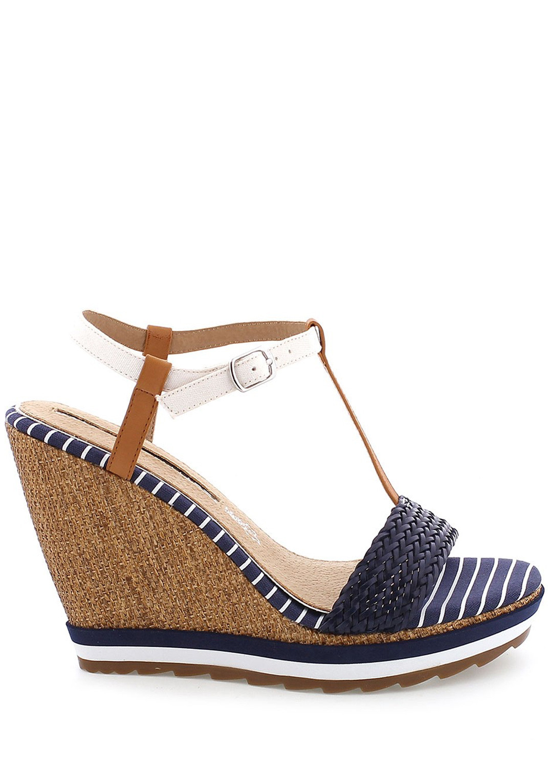 Modré sandály na klínku MARIA MARE Velikost: 40