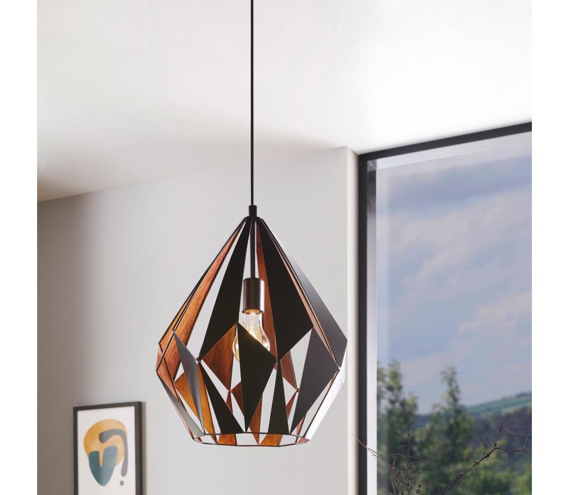 Eglo Eglo 49878 - Závěsné svítidlo CARLTON 1 1xE27/60W/230V