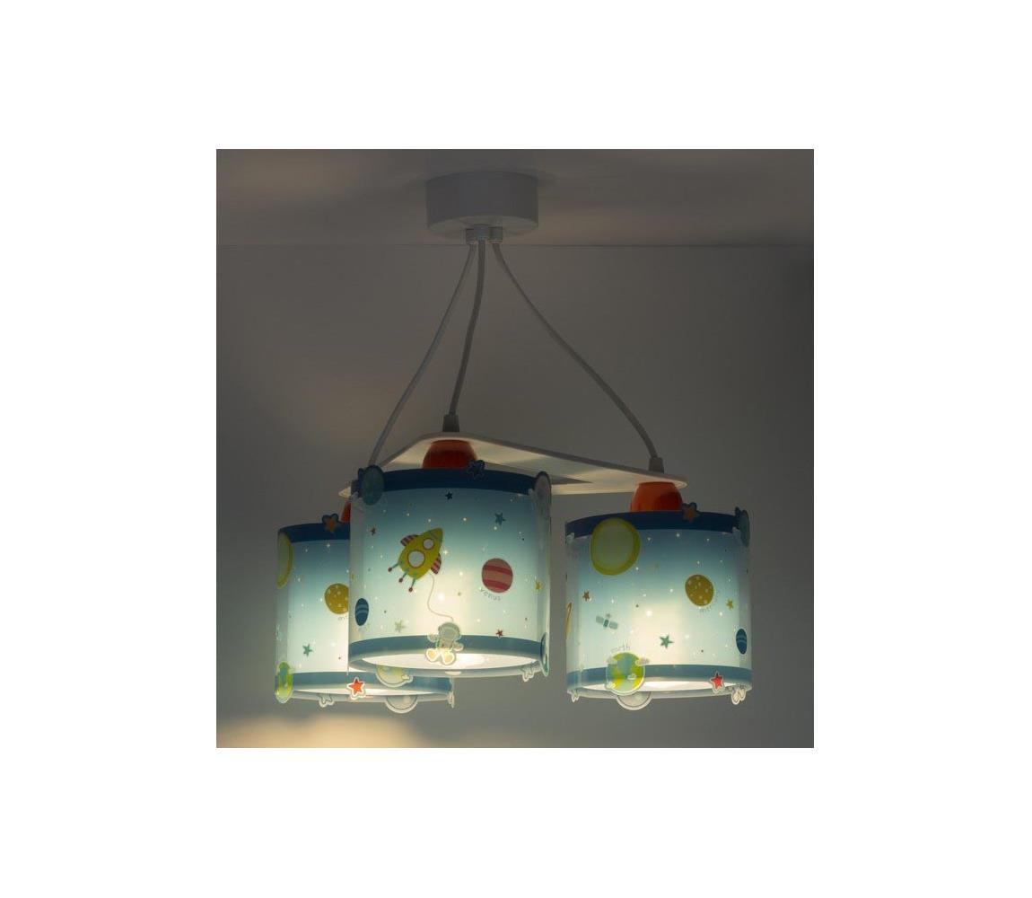 Dalber Dalber D-41344 - Dětský lustr PLANETS 3xE27/60W/230V
