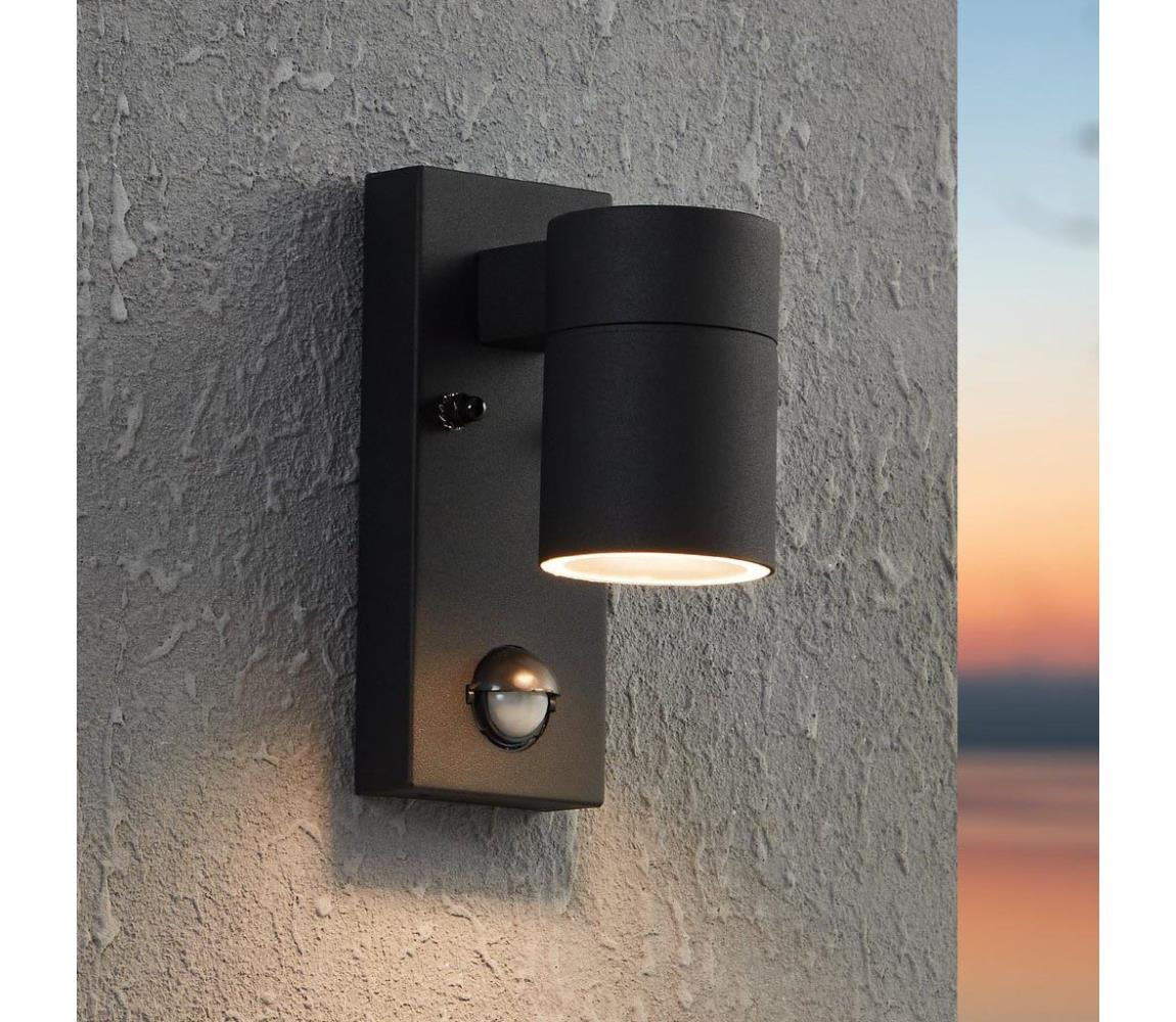 Eglo Eglo 99571 - LED Venkovní nástěnné svítidlo se senzorem RIGA 1xGU10/3W/230V IP44