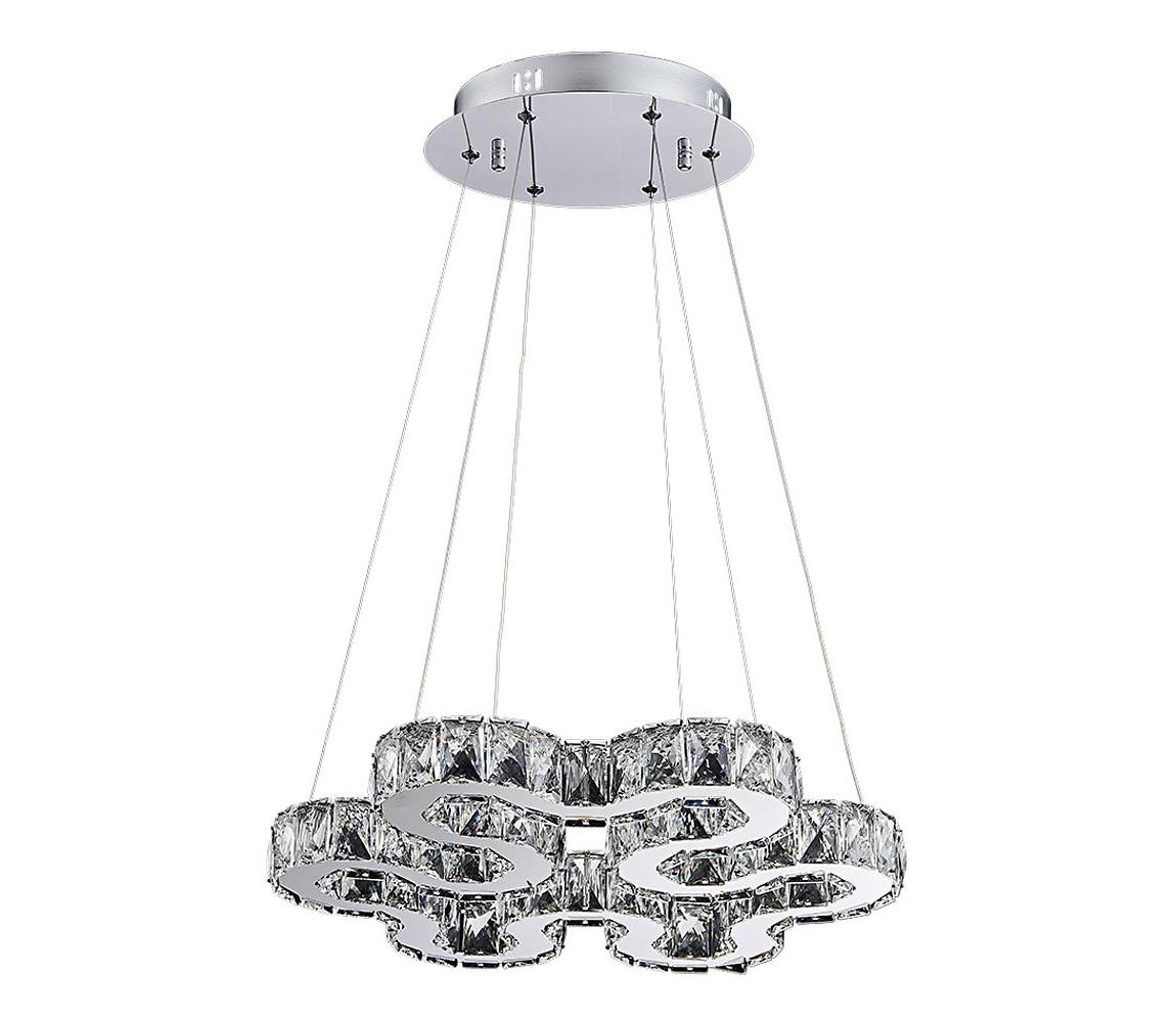 Luxera LUXERA  - LED křišťálový lustr na lanku STRADA LED/30W/230V