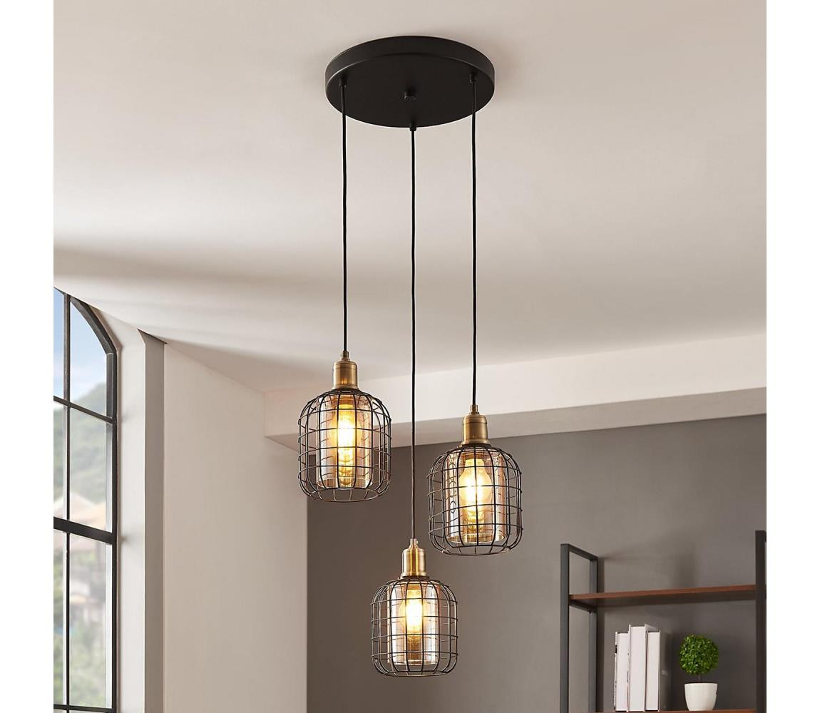 Eglo Eglo 43499 - Lustr na lanku CHISLE 3xE27/40W/230V