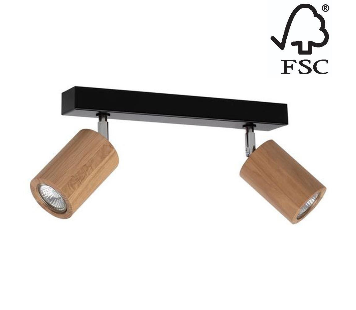 3912174 - LED Stropní bodové svítidlo MATTI 2xGU10/5W/230V dub