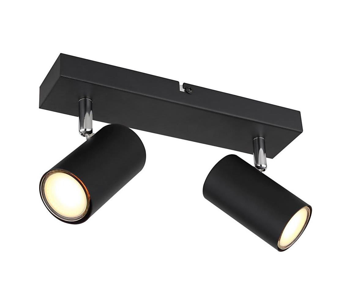 Globo Globo 57911-2B - Bodové svítidlo ROBBY 2xGU10/35W/230V černá