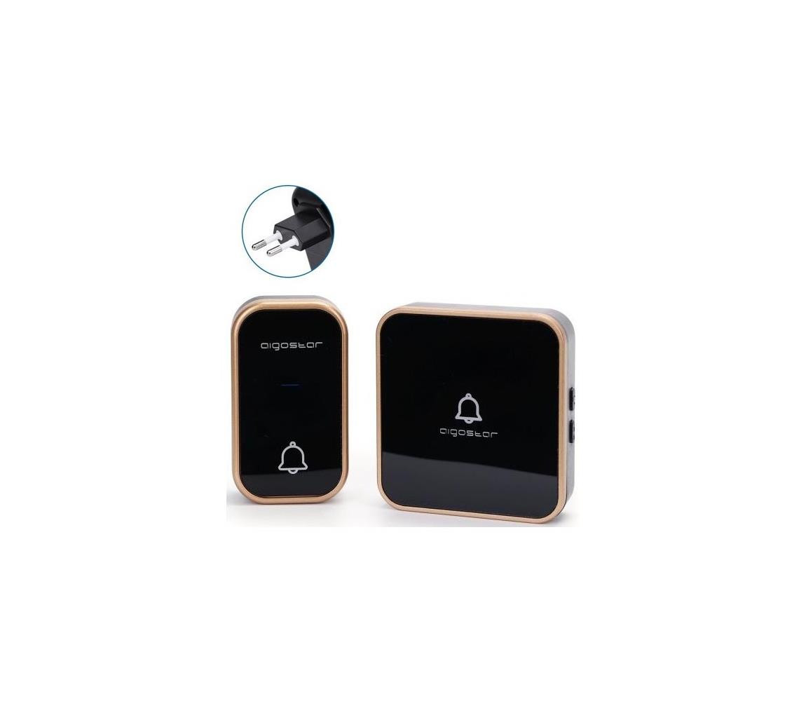 B.V.  - Bezdrátový zvonek do zásuvky 230V černá