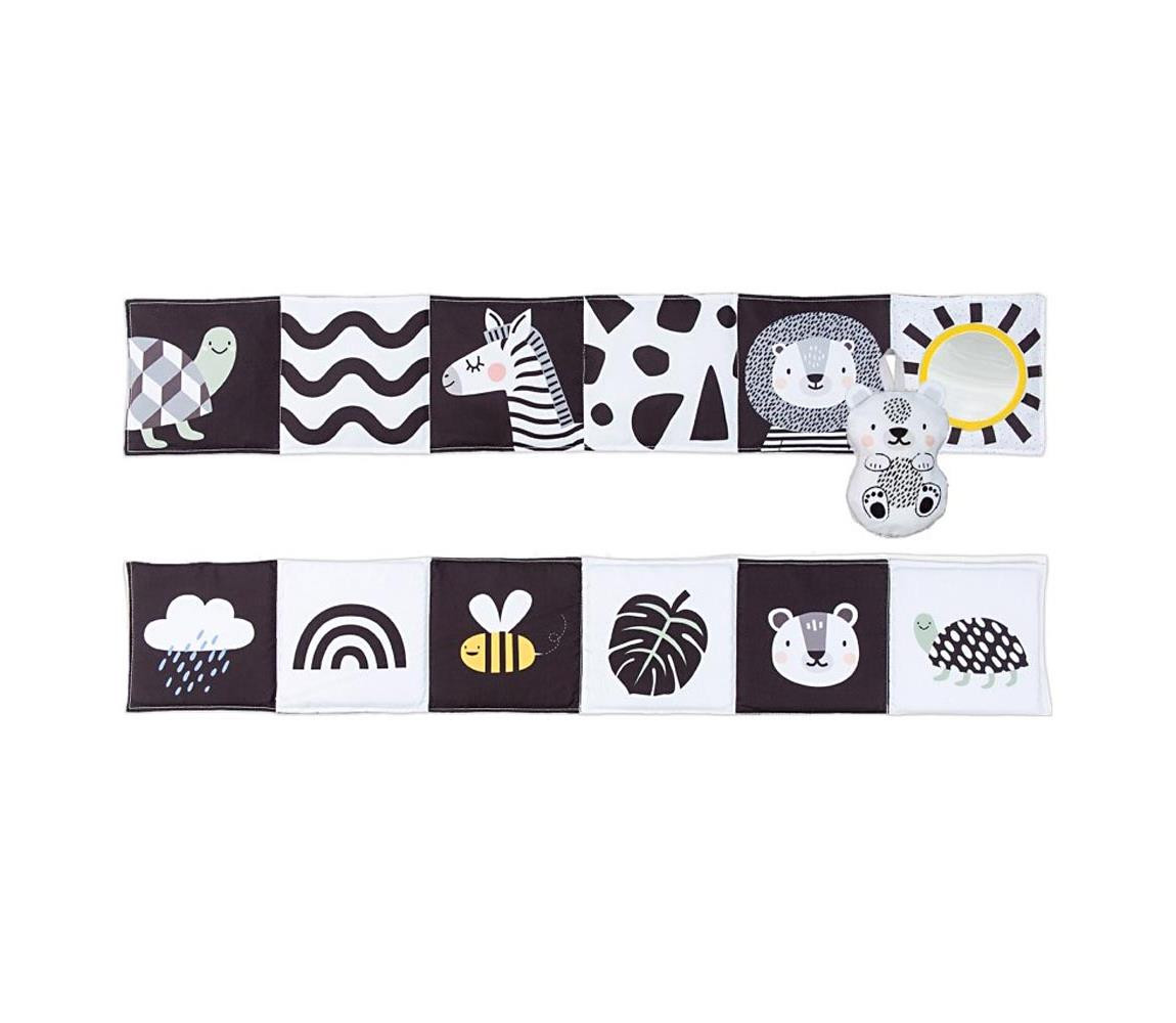 Taf Toys Taf Toys - Dětská textilní knížka 3v1 savana