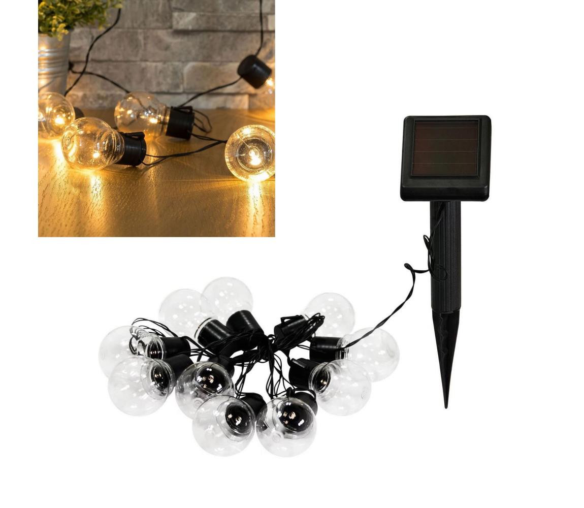 LED Solární dekorační řetěz LED/1,2V 3,8 m IP44