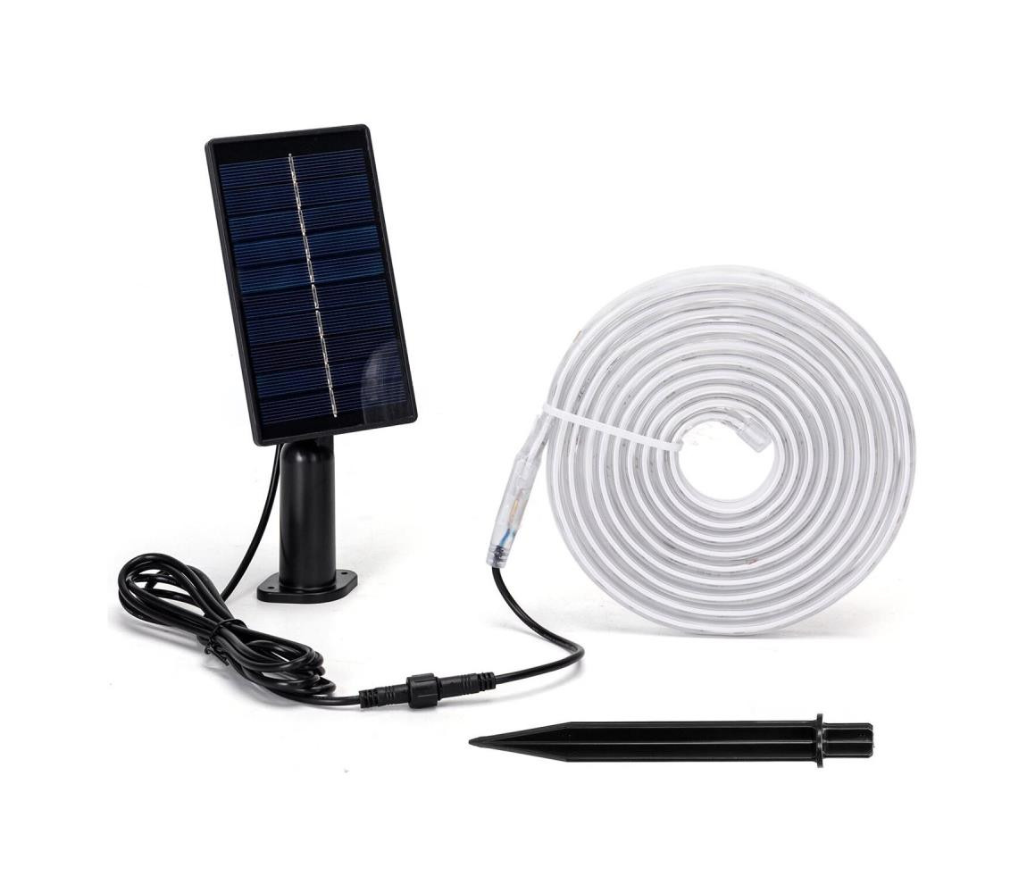 B.V.  - LED RGB Stmívatelný solární pásek LED/1,6W/3,2V 5 m IP65 + DO