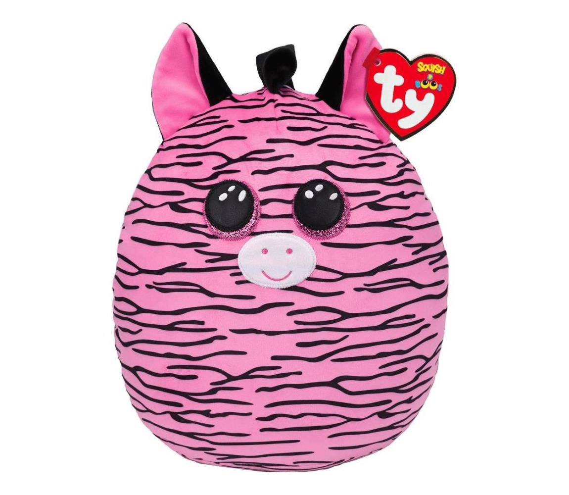 TY Squish a Boos ZOEY růžová zebra 22 cm