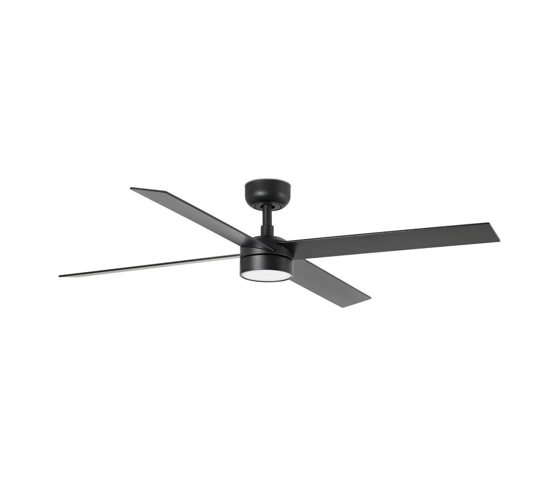 FARO Barcelona FARO 34356-1TW - LED Stm. str. vent. RUDDER L LED/20W/230V černá pr. 132 cm + DO