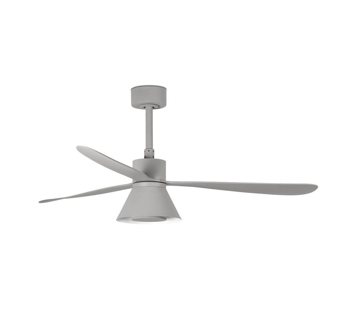 FARO Barcelona FARO 33762WT-24-LED Stm. vent. AMELIA L CONE LED/20W/230V šedá pr.132 cm WT + DO