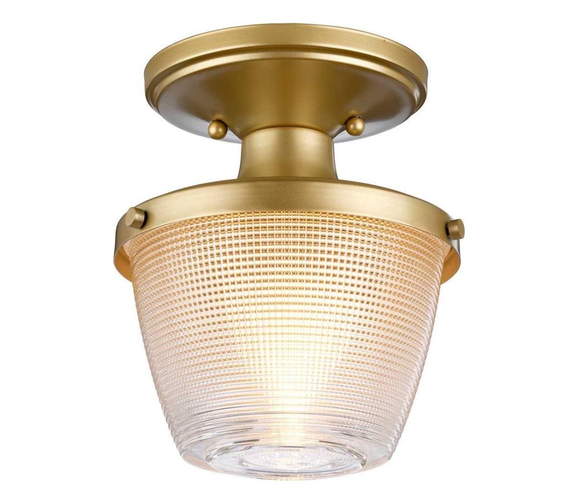 Elstead Quoizel QZ-DUBLIN-SF-PNBR - Koupelnové svítidlo DUBLIN 1xE27/40W/230V IP44 zlatá