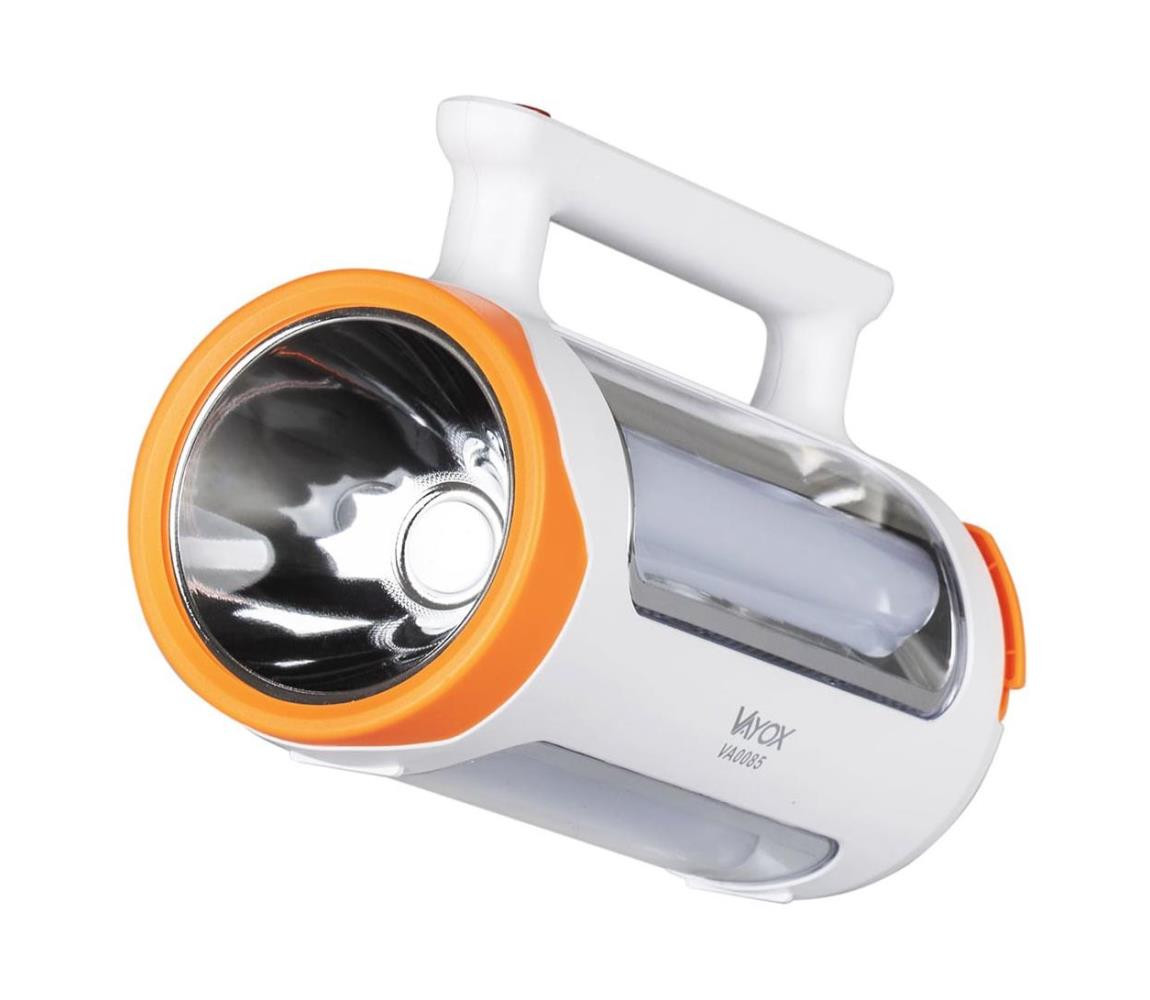 Vayox LED Stmívatelná nabíjecí svítilna 2v1 s funkcí powerbanky LED/5W/230V 3500 mAh