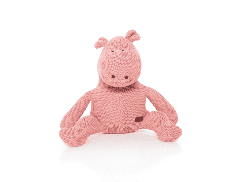 Zopa Pletená hračka Hroch, Pink