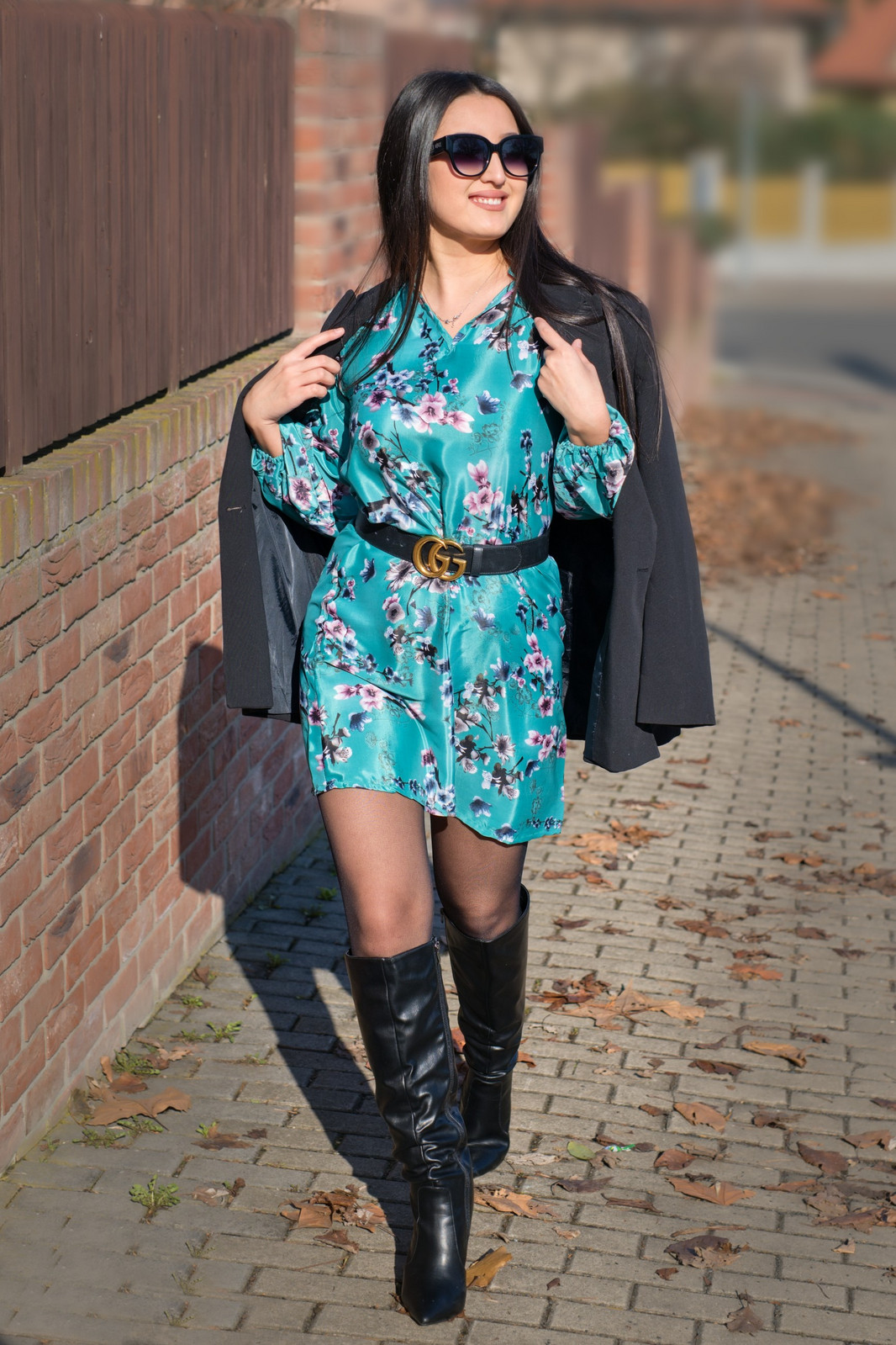 Himalife Košilové šaty Soha - tyrkysové Velikost: XXL