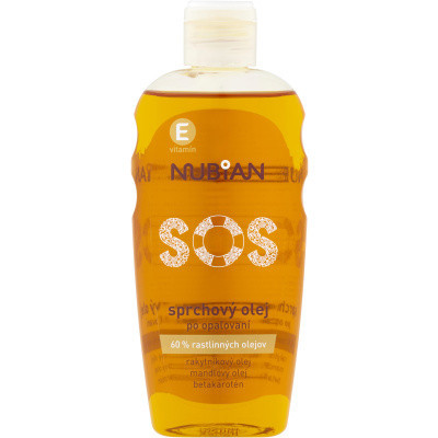 Nubian SOS sprchový olej po opalování, 200 ml