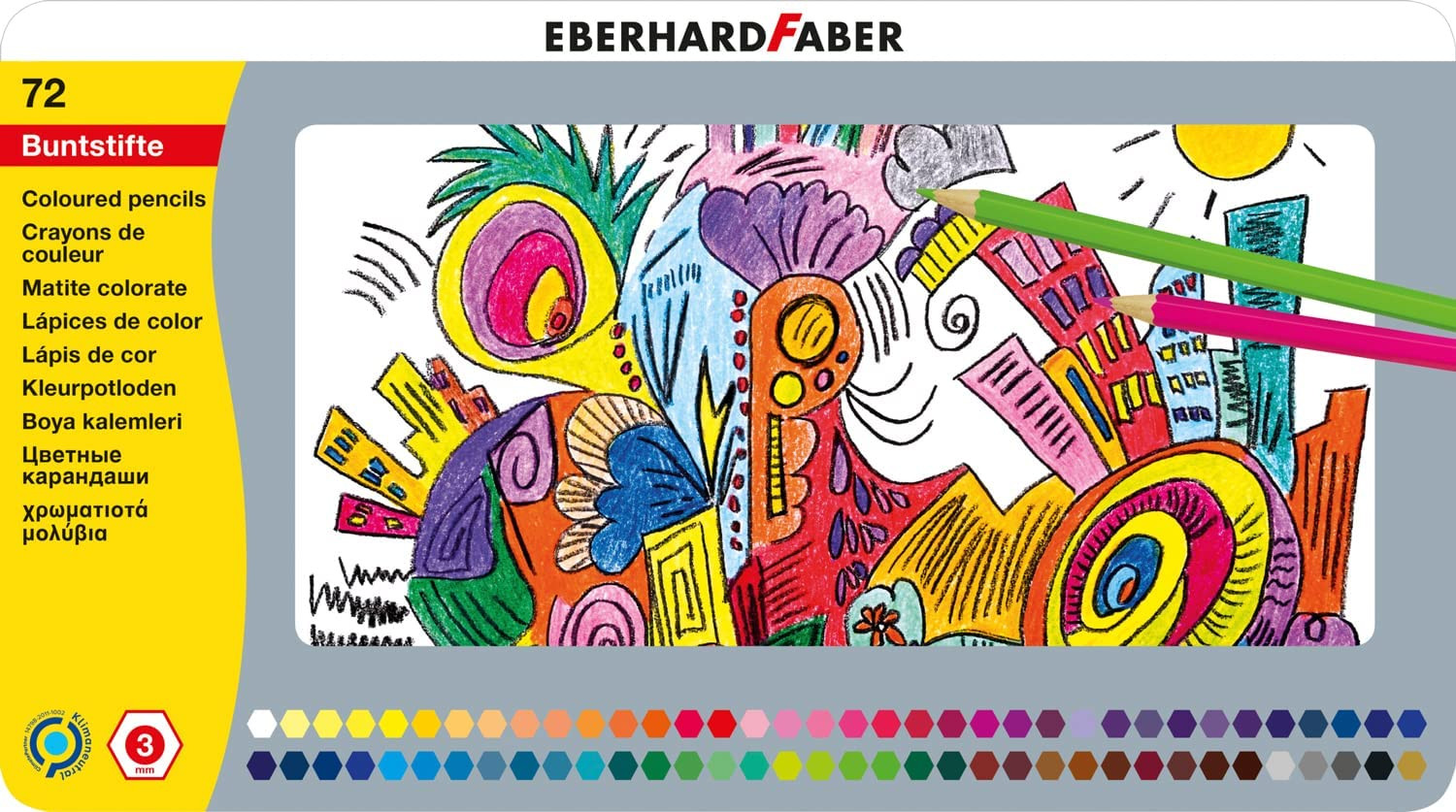 Eberhard Faber Eberhard Faber, 514872, sada školních pastelek, 72 ks