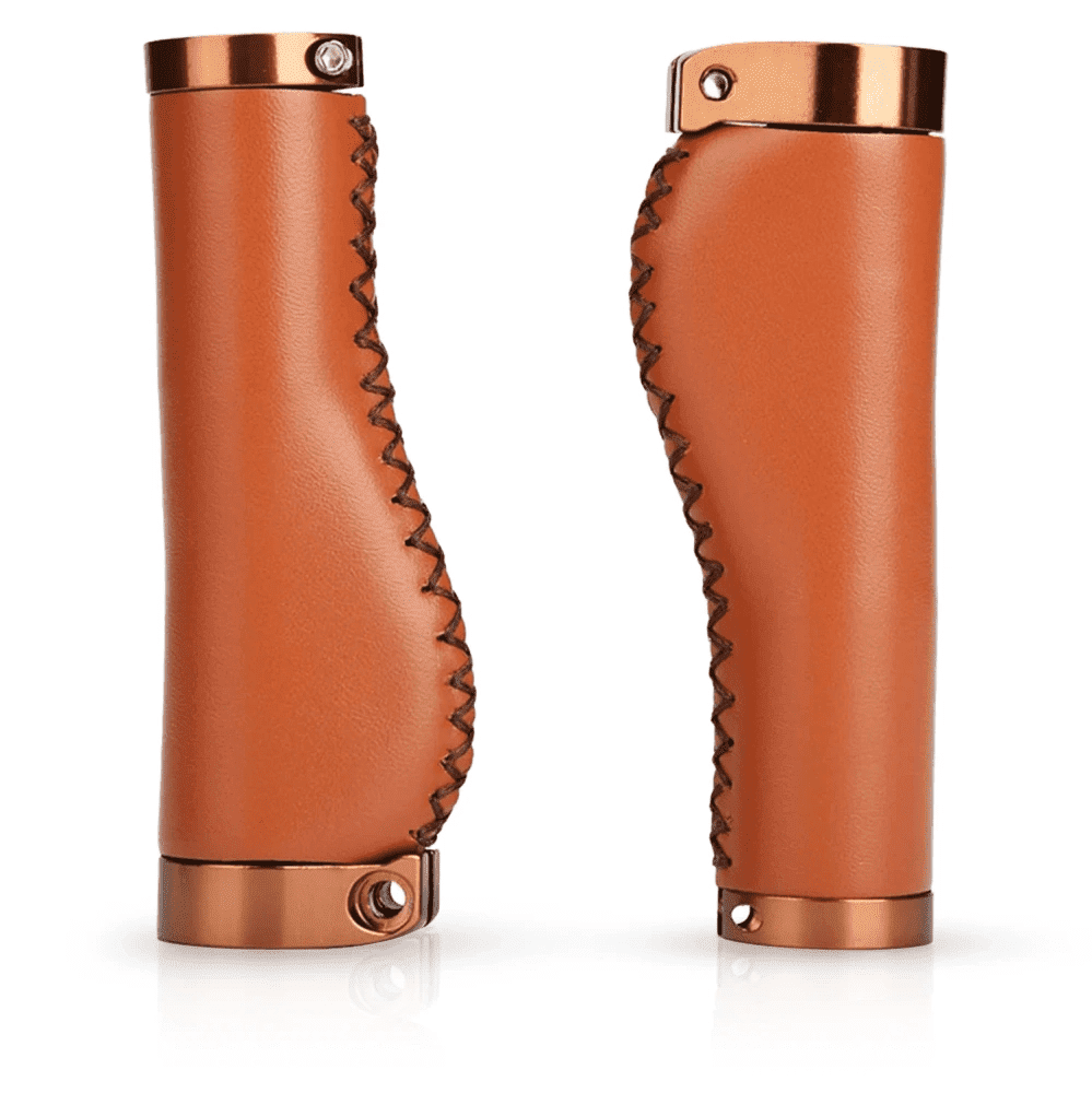 Interlook Ergonomické gripy na kolo | Stylové rukojeti z PU kůže | PUBT-G211A-BR 5303