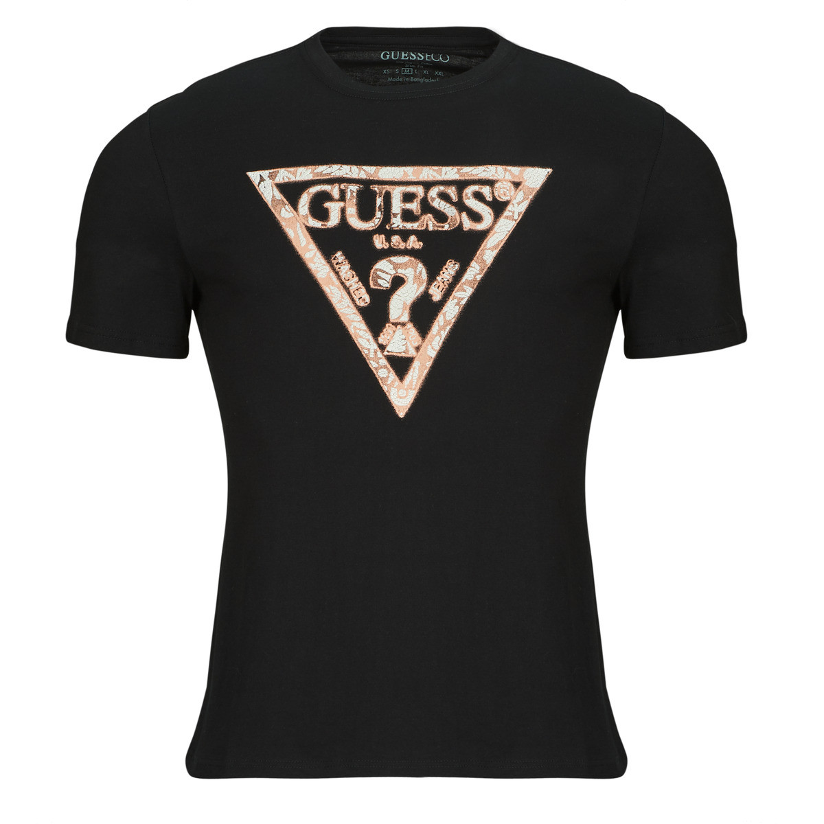 Guess  CN TRIANGLE TEE  Černá