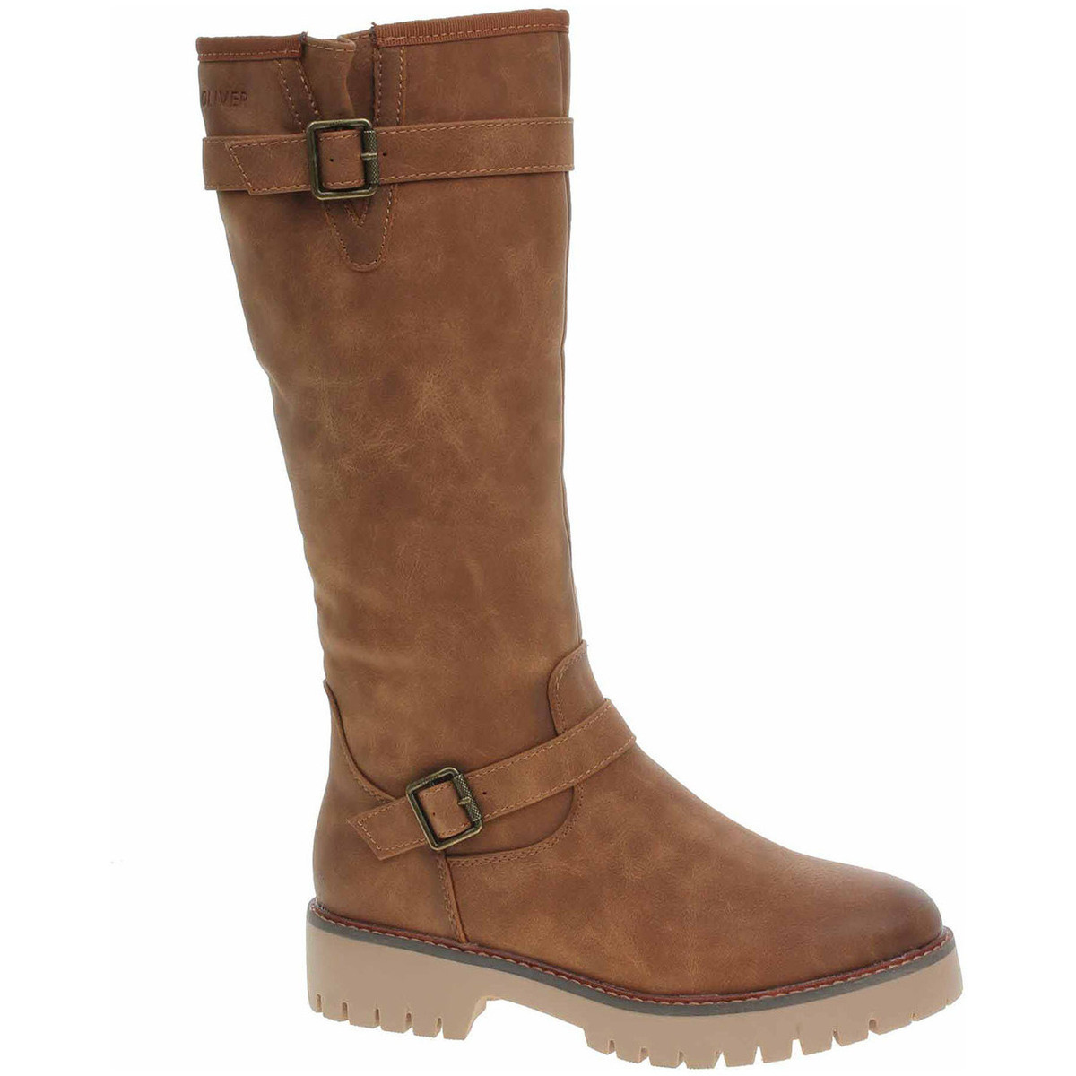 S.Oliver  Dámské kozačky  5-26603-41 cognac  Hnědá