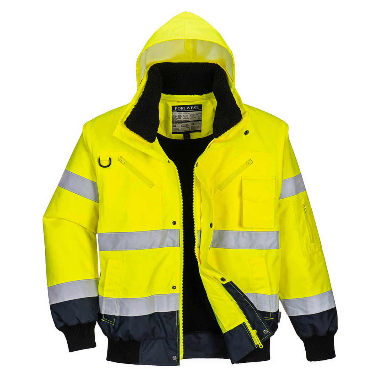 Portwest C465 Bunda zimní reflexní žlutá/modrá  3XL